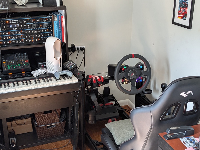 Home sim rig as of July 2026