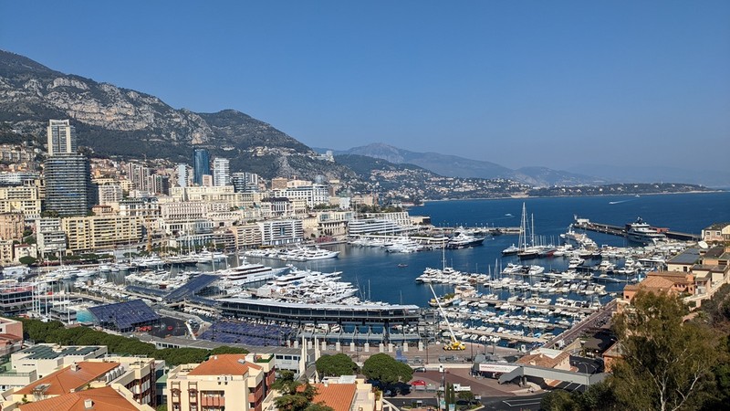 Monaco race course under construction