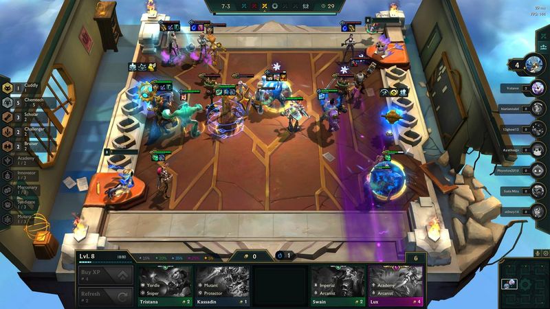 Final fight in a game of Teamfight Tactics